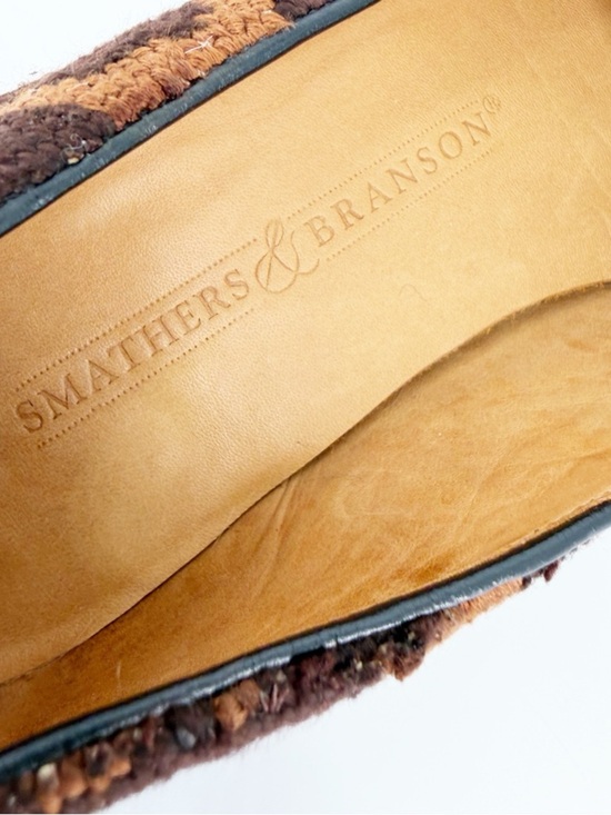 Smathers and Branson Needlepoint Cheetah Print Belgian Loafers Size 8